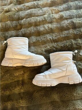 Call It Spring White Quilted Ankle Booties